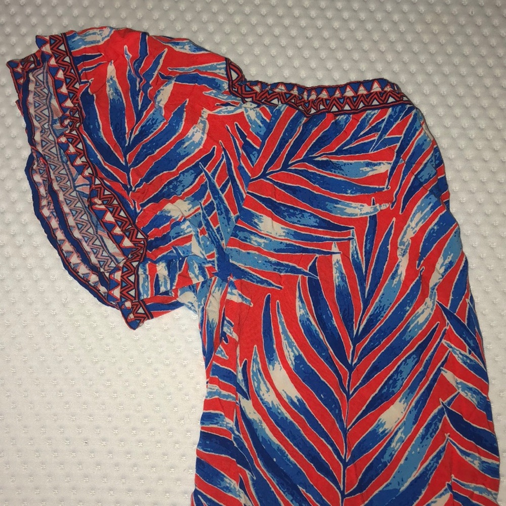 Flowy summer cropped shirt